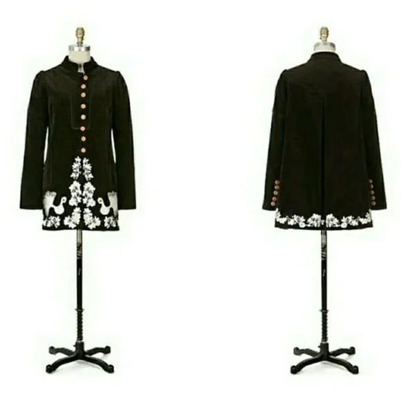 RARE anthropologie elevenses peacock corduroy - Picture 3 of 16